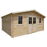 Abri en bois massif 19,82m² PLUS - madriers 28mm Gardy Shelter Ma boutique